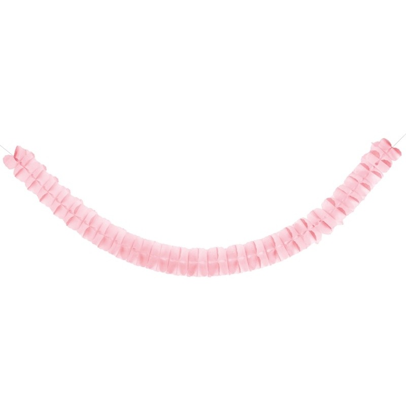 Ruched garland Norma light pink 3m