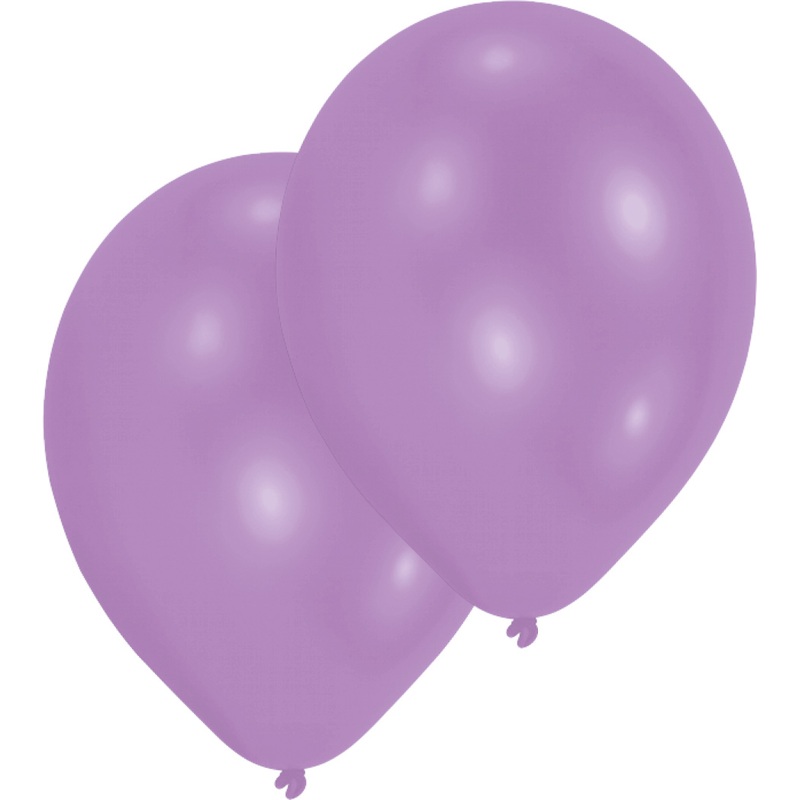 Set of 10 Balloons Lilac Metallic 27.5cm