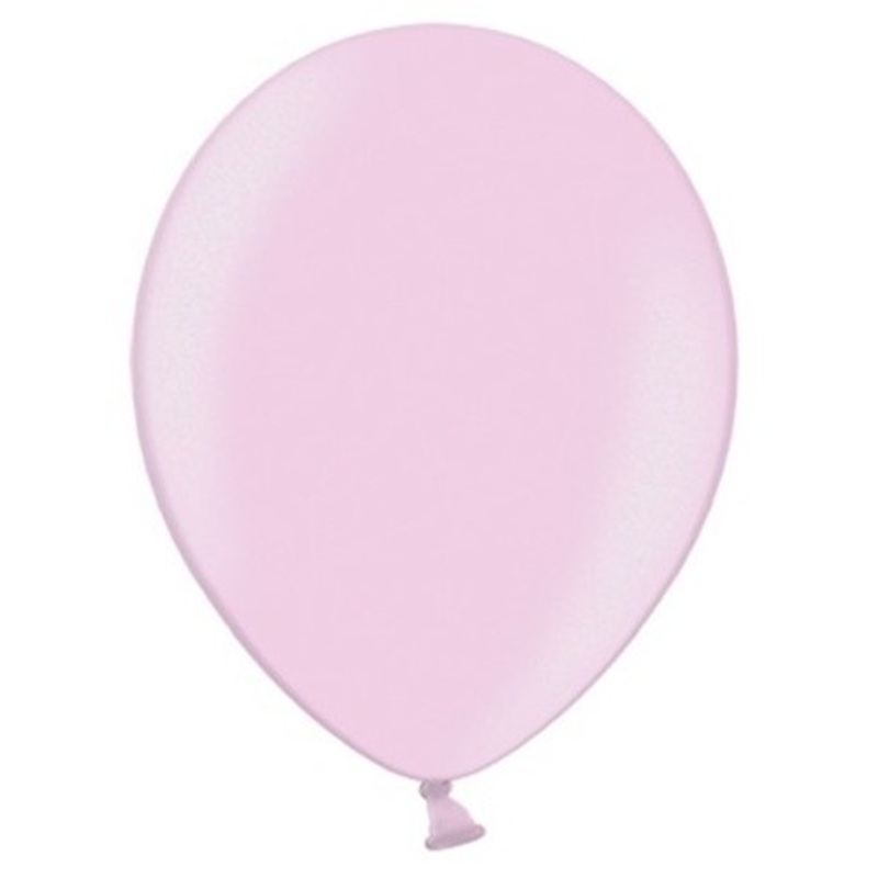 10 party star metallic balloons light pink 27cm