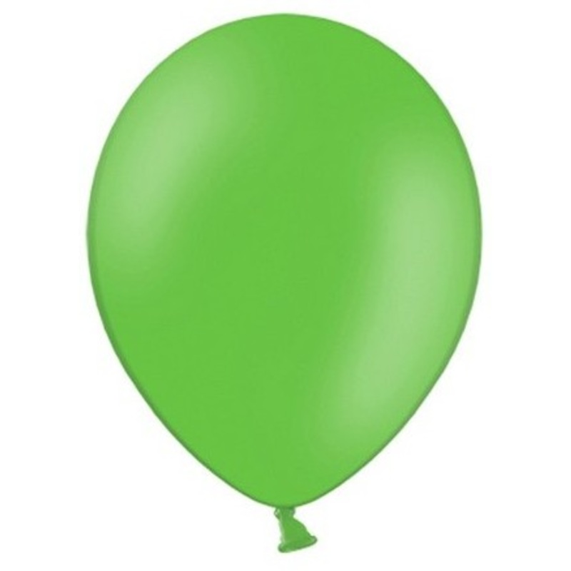 100 Celebration balloons green 23cm