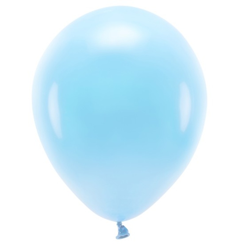 100 eco pastel balloons light blue 30cm