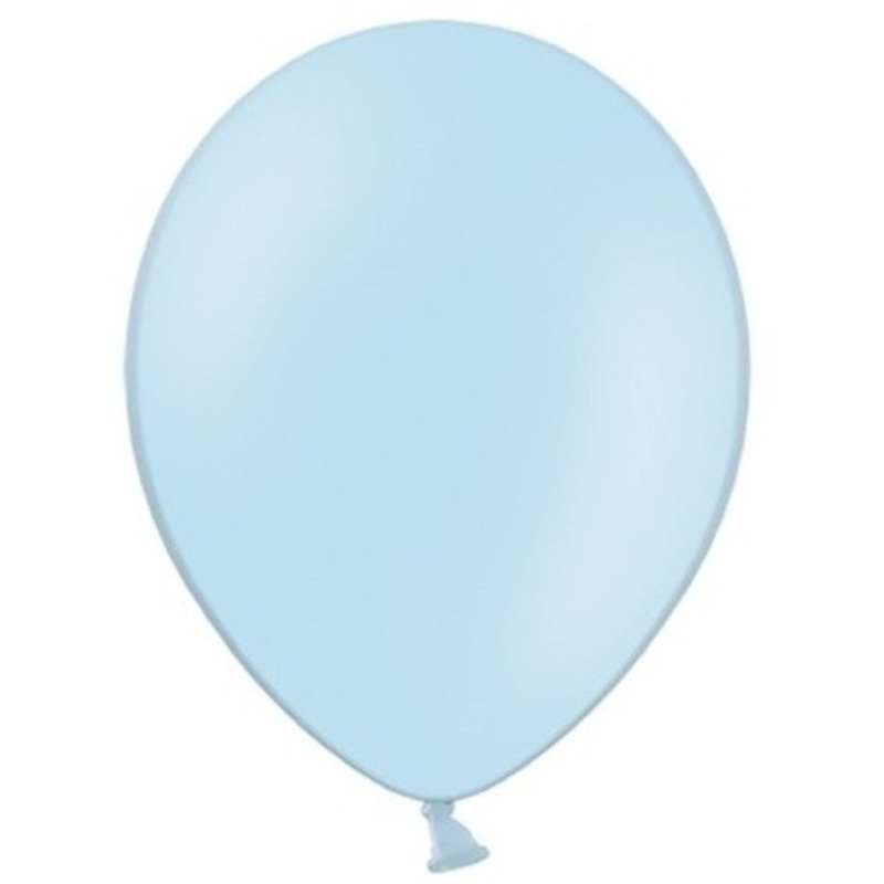 100 party star balloons pastel blue 27cm