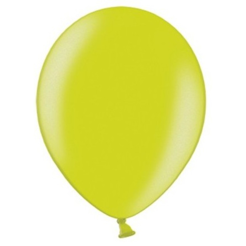 100 Party Star metallic balloons may green 23cm