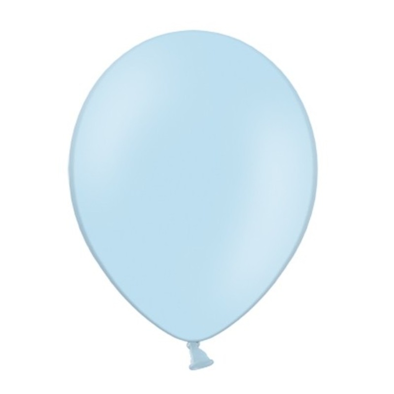 100 Pastel Sky Blue Balloons 13cm