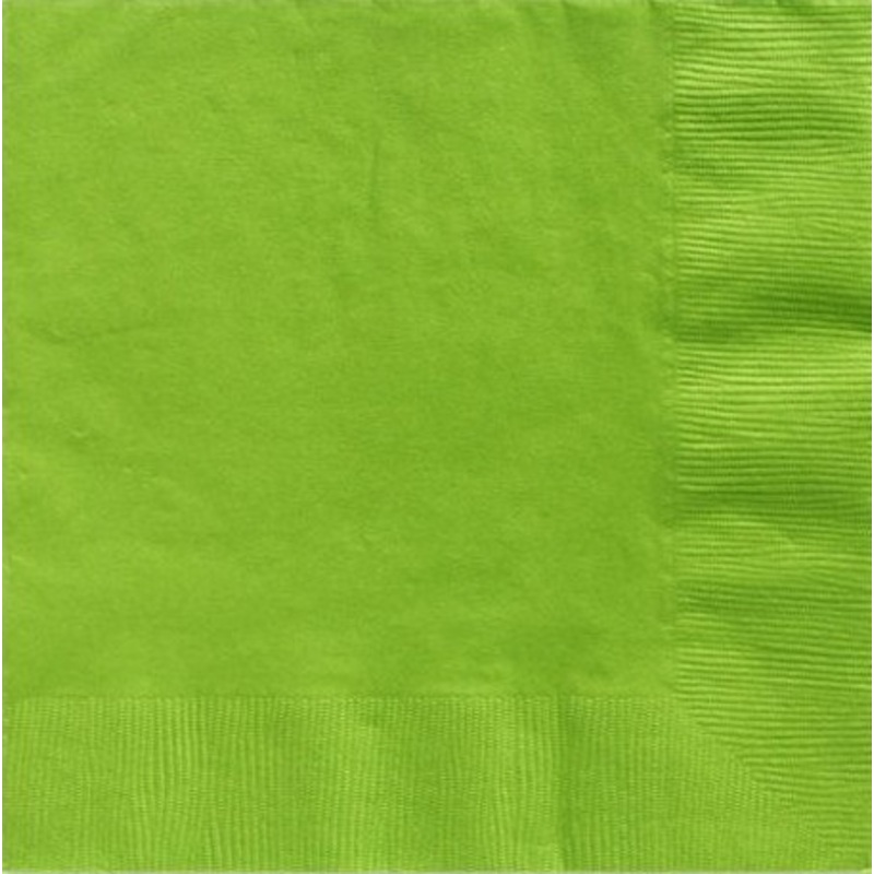 20 lime green napkins Basel 25cm