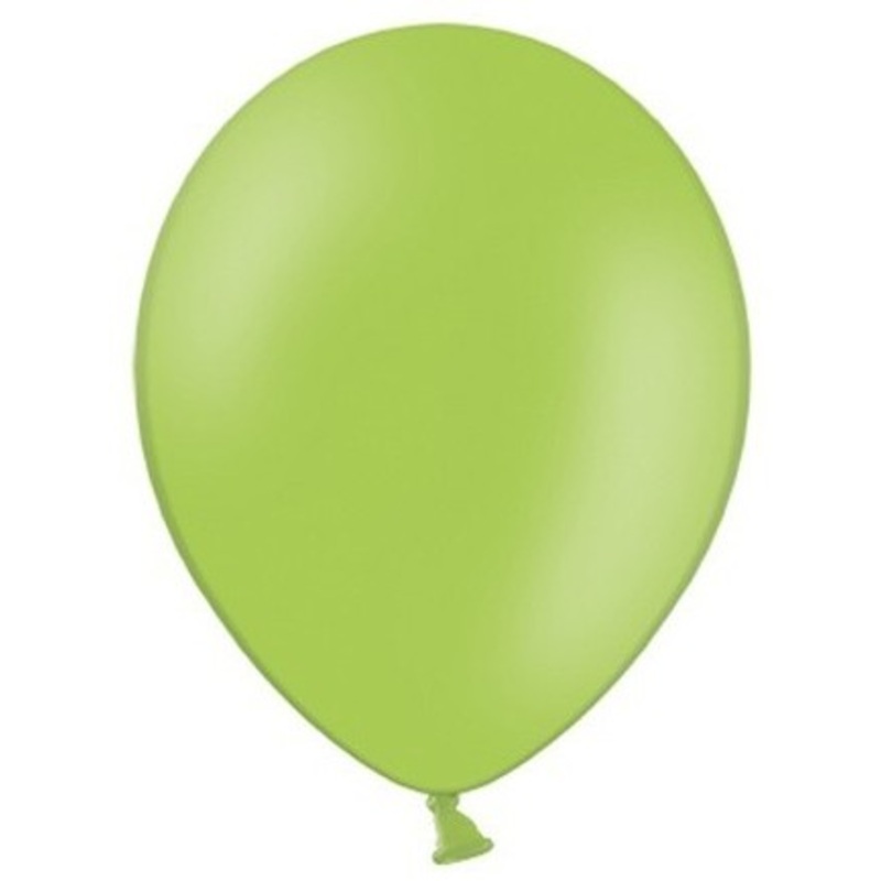 20 party star balloons apple green 23cm