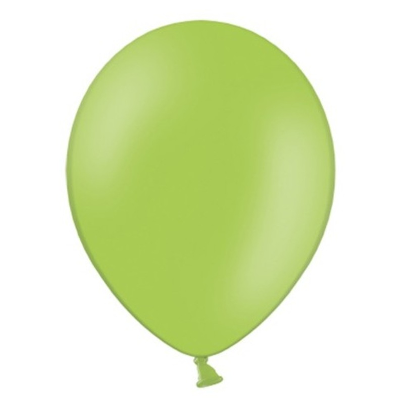 20 party star balloons apple green 27cm