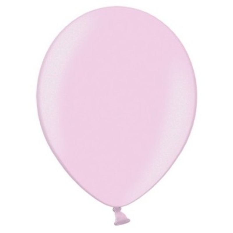 20 Partystar metallic balloons light pink 23cm