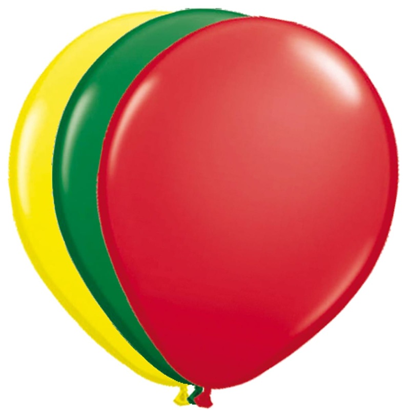 25 latex balloons in 3 colors 25cm
