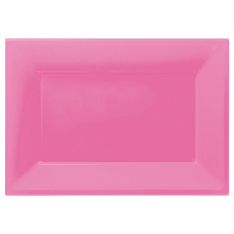 3 serving plates Mila pink 33 x 23cm