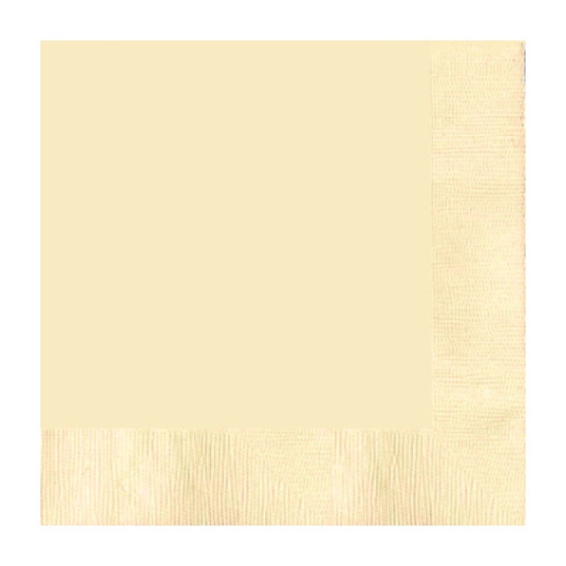 50 napkins Mila vanilla 25 x 25cm