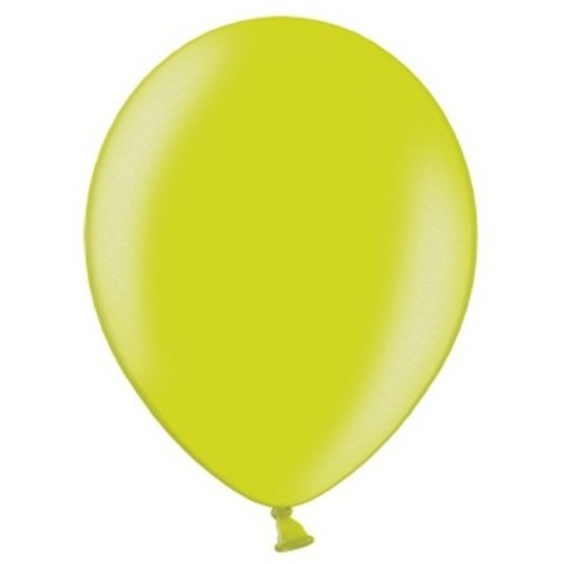 50 party star metallic balloons may green 23cm