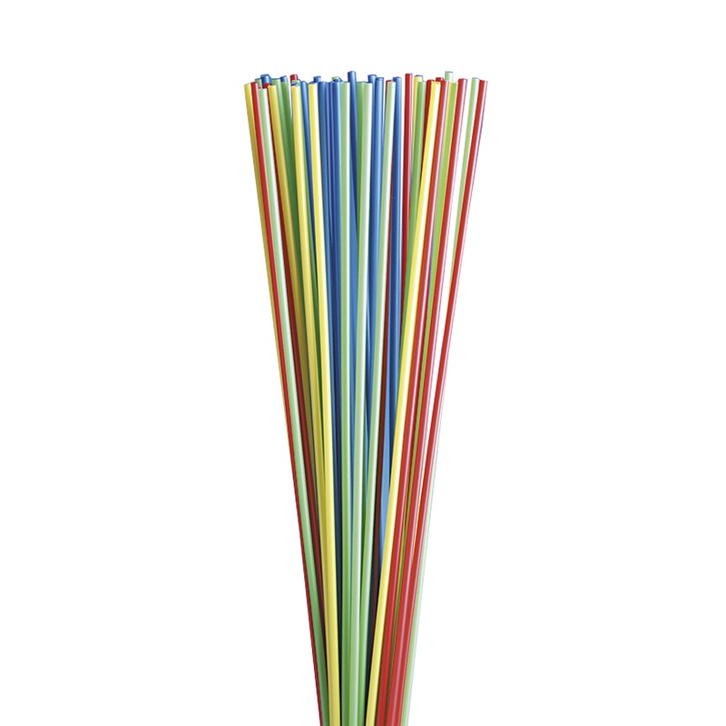 50 Viva Mallorca straws colored 75cm