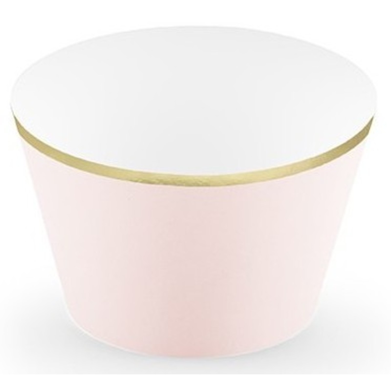 6 One Star Cupcake borders pink