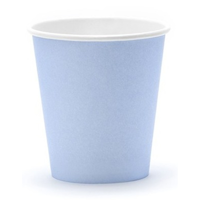 6 party cups glacier blue 180ml