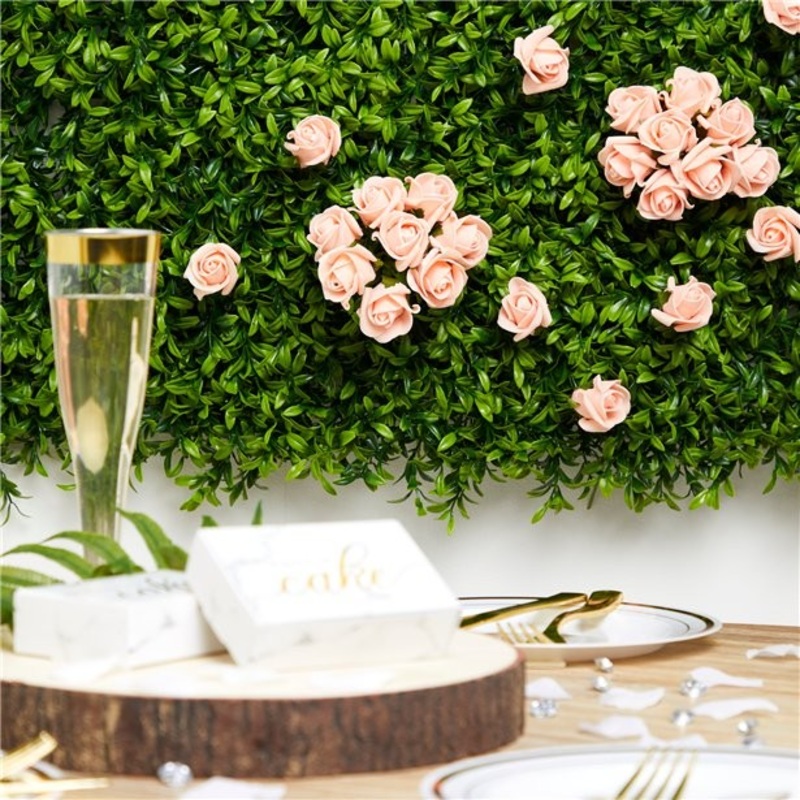 8 peach rose bouquets