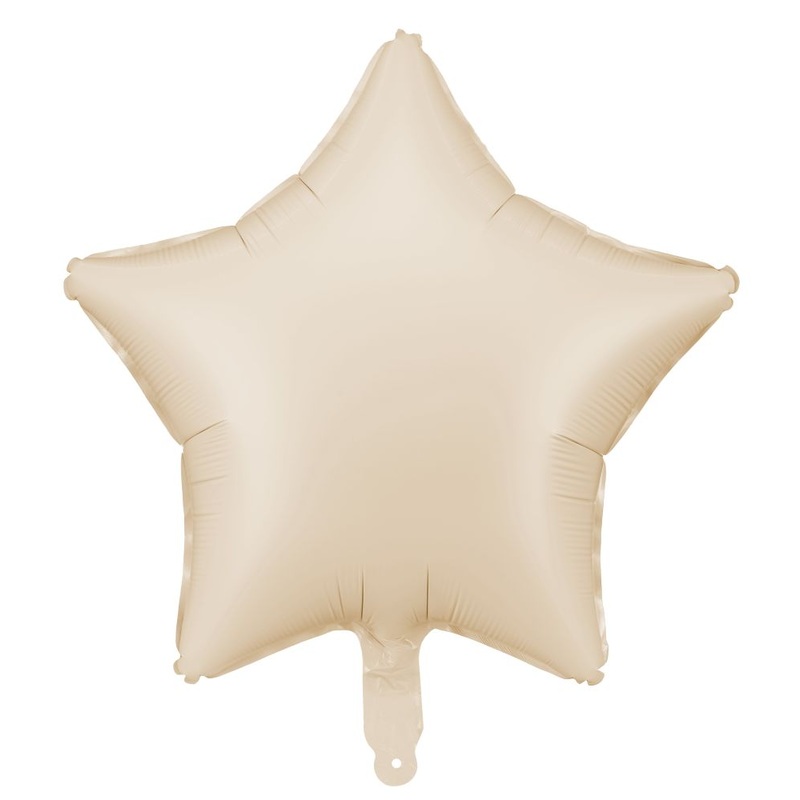 Foil Balloon Star Light Beige 48cm