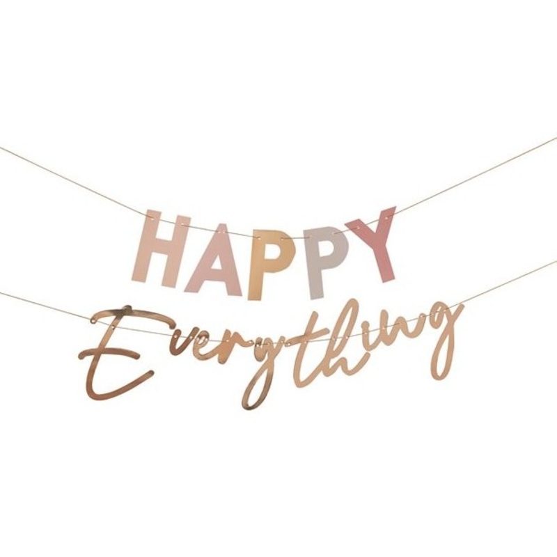 Happy Everthing garland pastel gold 1.5m