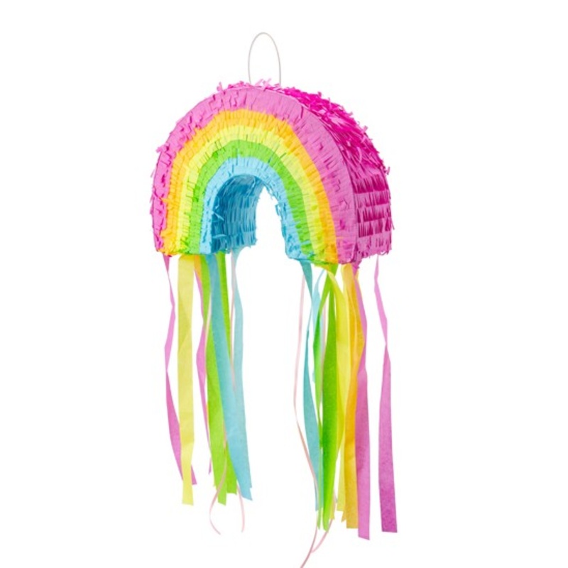 Rainbow Piata with Colourful Tassels