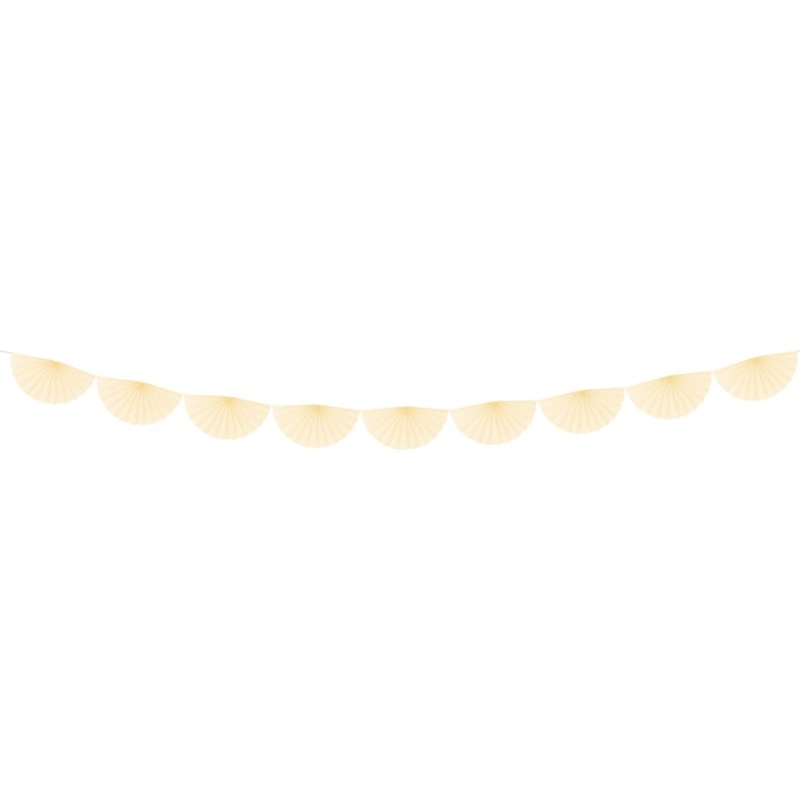 Rosette garland Daphne cream 3m x 30cm