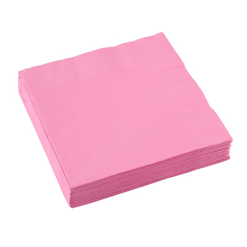 Set of 20 Partytime paper napkins rose quartz