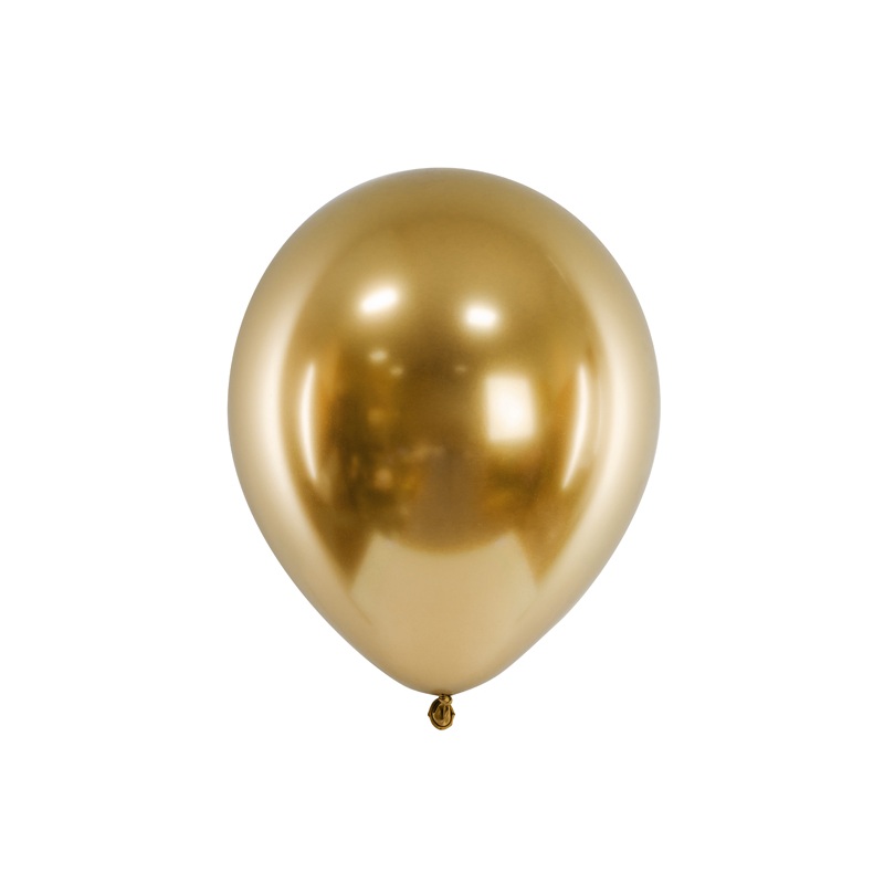 10 golden-glossy balloons 30cm
