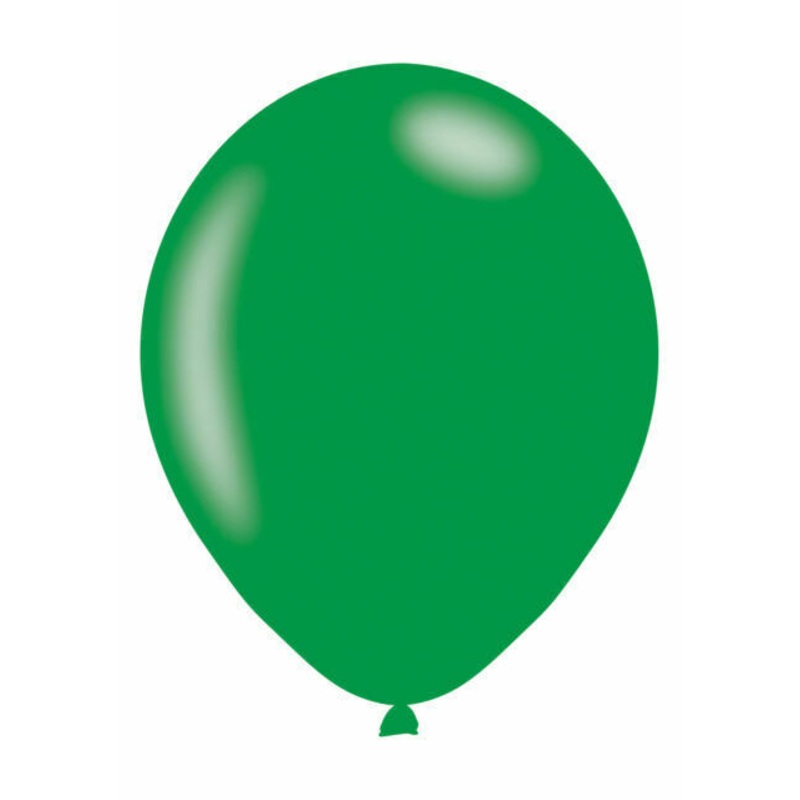 10 latex balloons metallic green 27cm