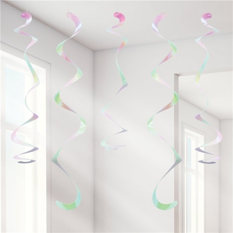 10 mother-of-pearl spiral hangers Deep Sea 45.7cm
