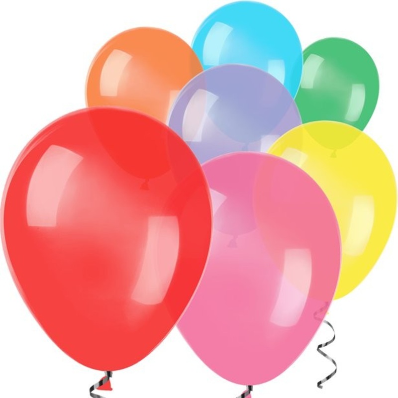 100 colorful rumba balloons 12.7cm