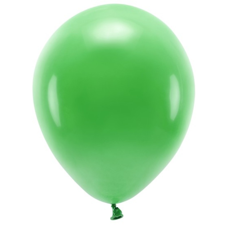 100 eco pastel balloons green 30cm