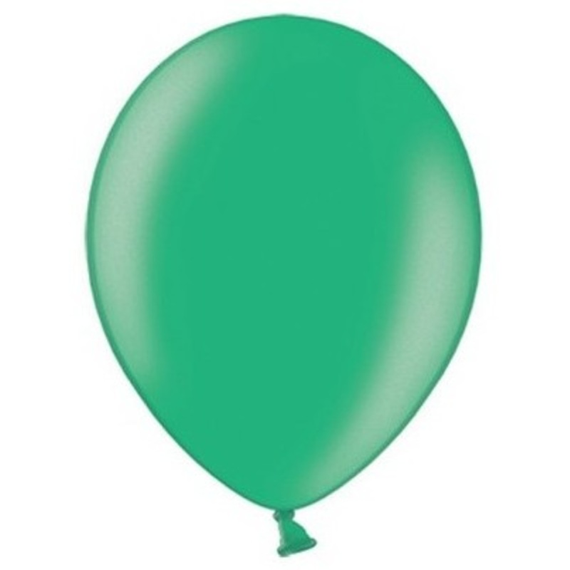 100 party star balloons green 12cm