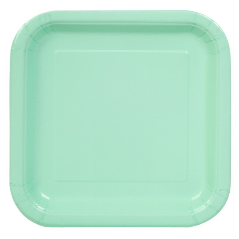 14 paper plates Vera mint 23cm