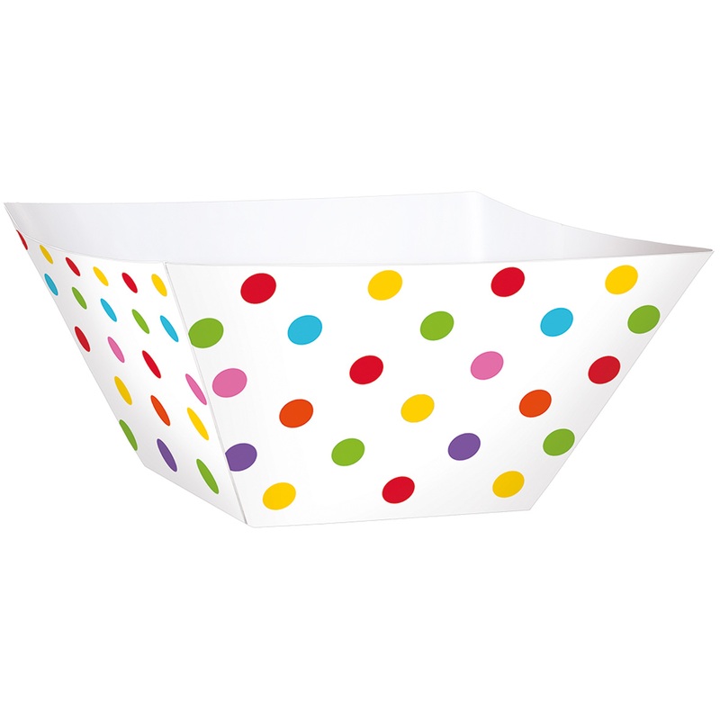 24 mini dessert bowls colored