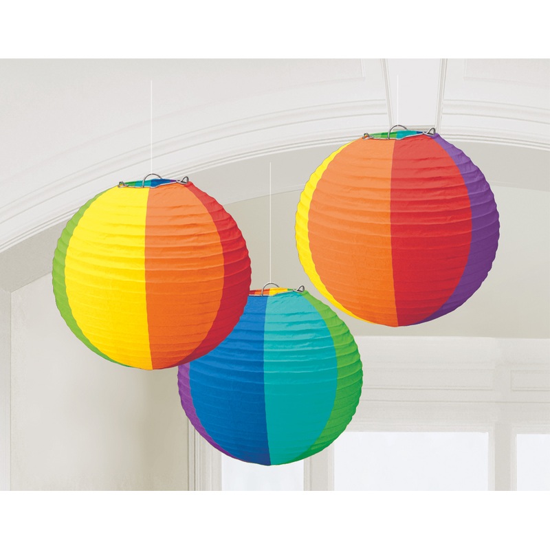 3 Summer Tale lanterns colored 20m