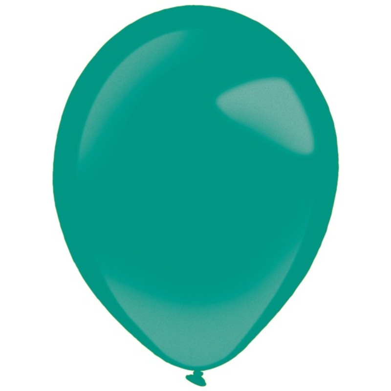 50 balloons in green metallic 35cm