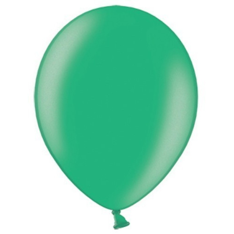 50 party star metallic balloons green 30cm
