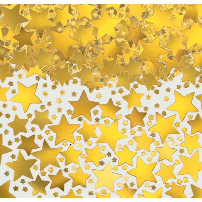 70g confetti star style gold