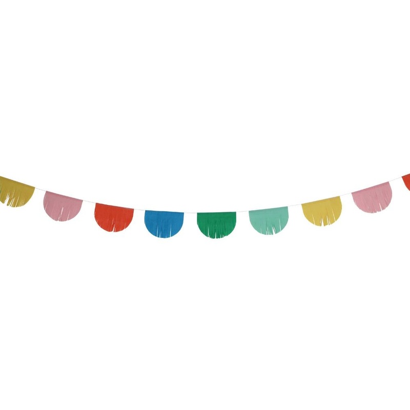 Colorful fringe garland retro 6m
