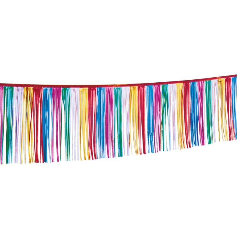 Colourful Fringed Garland 4m x 30cm