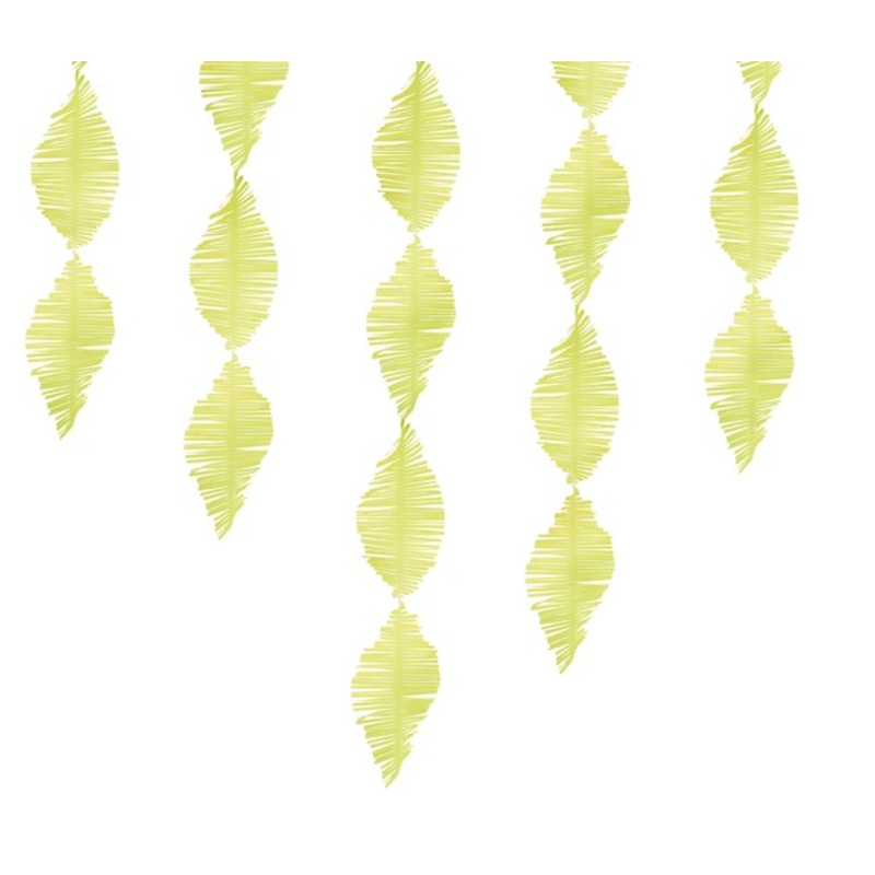 Crepe paper garland apple green 3m