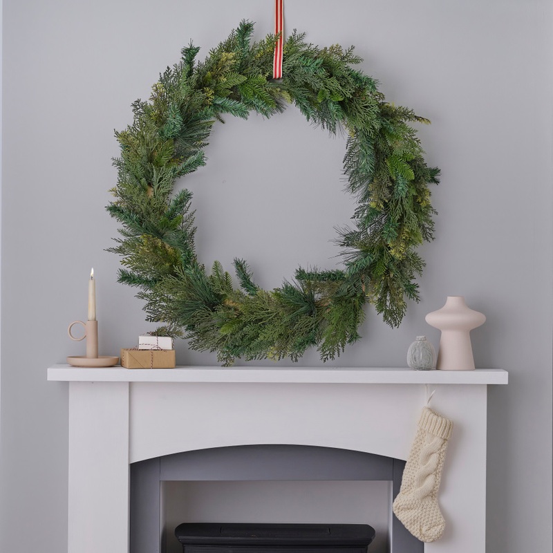 Extra large Christmas wreath 90cm