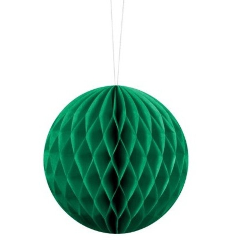 Honeycomb ball Lumina dark green 10cm