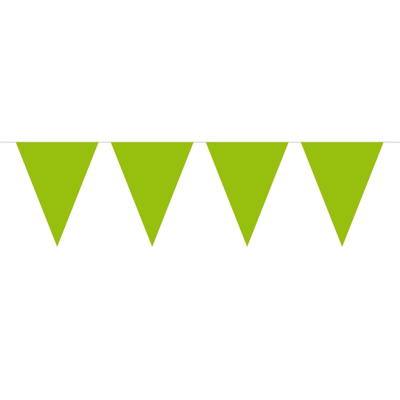 Large pennant chain light green 10m