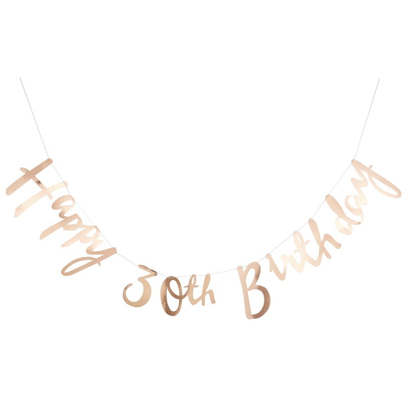 Mix & Match 30th Birthday garland 1.5m