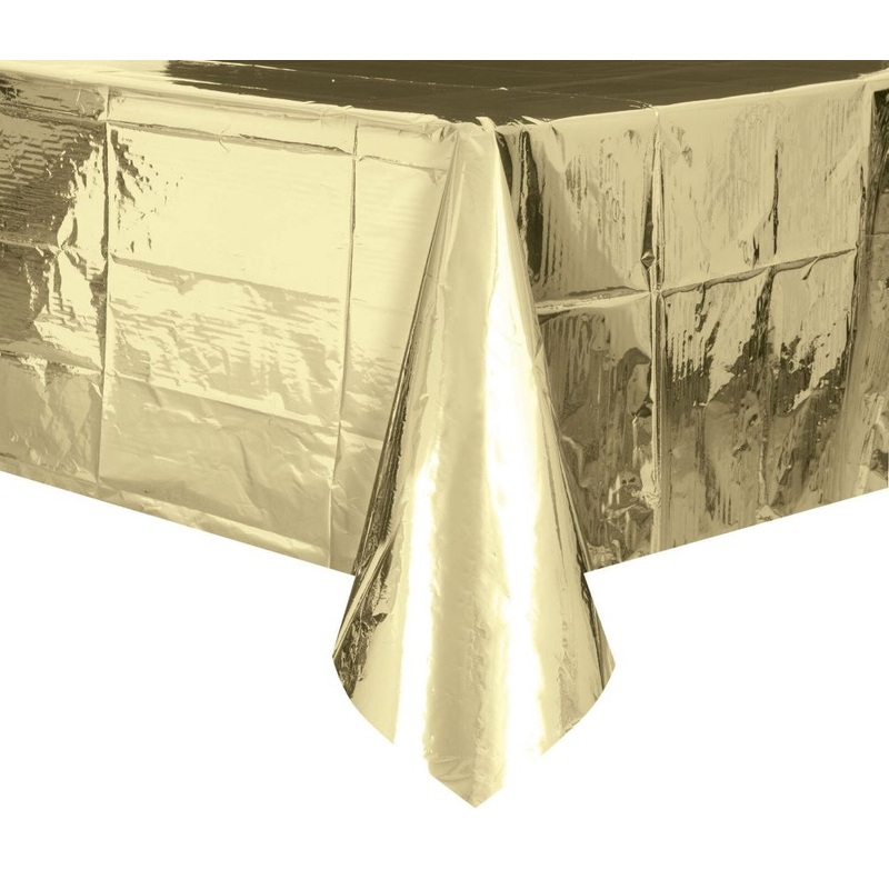 PVC tablecloth Vera gold glossy 2.74 x 1.37m