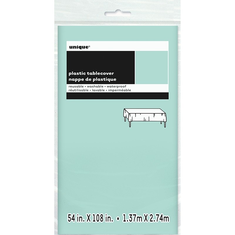 PVC tablecloth Vera mint 2.74 x 1.37m