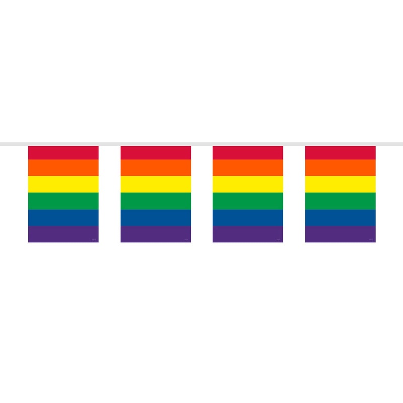 Rainbow Flag Garland 10m