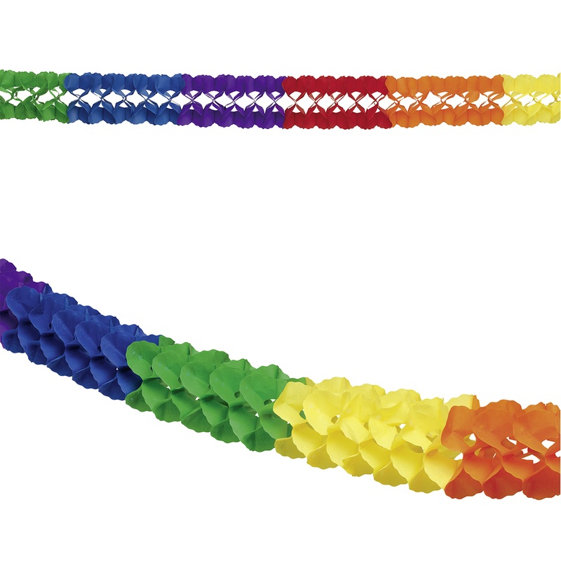 Rainbow large garland 10m