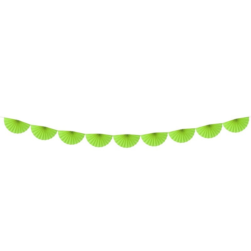 Rosette garland Daphne apple green 3m x 30cm