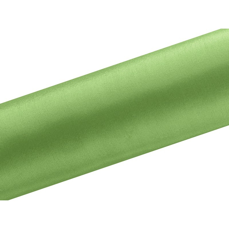 Satin fabric Eloise green 9m x 16cm